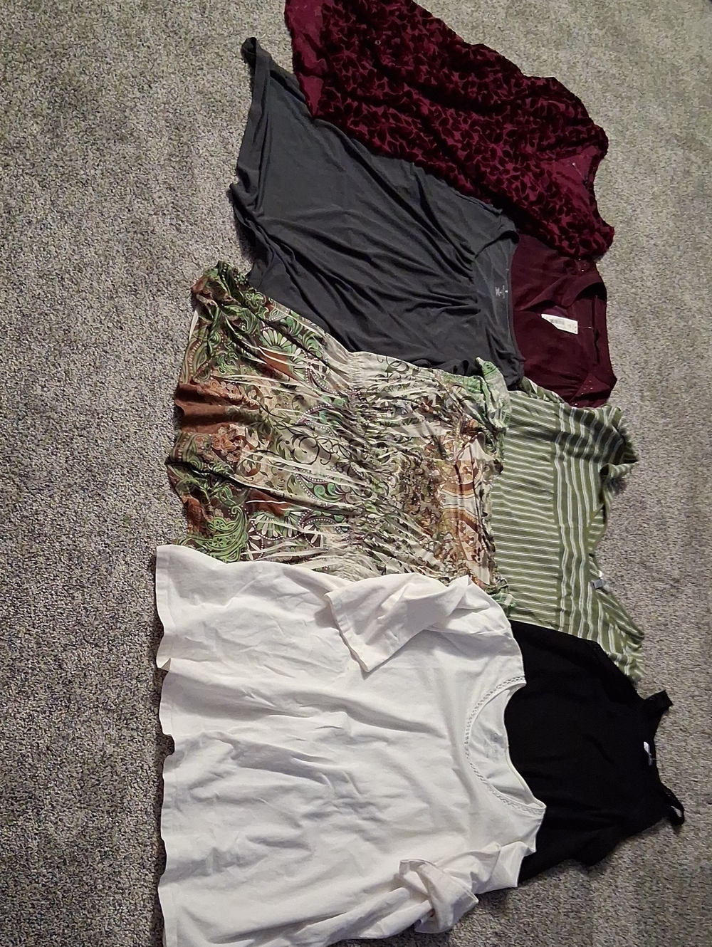 Assorted Women’s Short Sleeve Tops – Mixed Colors Pack of 7